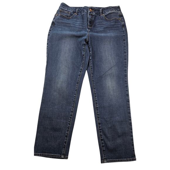 Chicos slimming girlfriend ankle 2 (12) stretch comfort casual jeans everyday - Picture 1 of 10